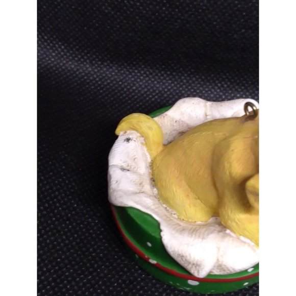 2009 AGC Cute Labrador Puppy In Gift Basket 2.25" Ornament Needs String - Picture 10 of 11